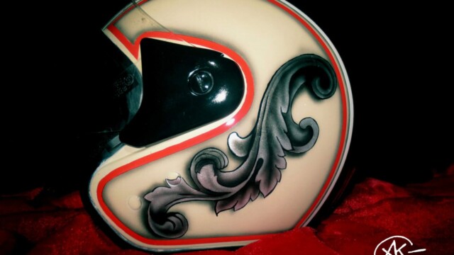 Аэрография на мотоциклетном шлеме