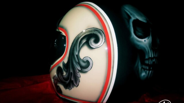 Аэрография на мотоциклетном шлеме