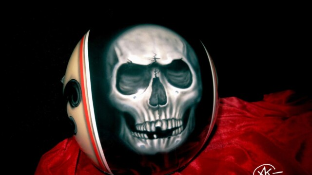 Аэрография на мотоциклетном шлеме