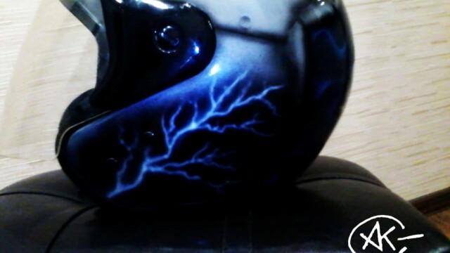 Аэрография на мотоциклетном шлеме