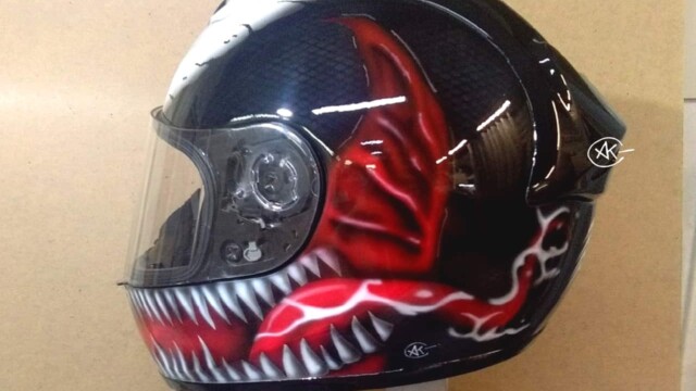 Аэрография на мотоциклетном шлеме