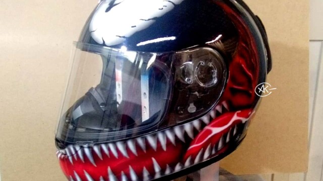 Аэрография на мотоциклетном шлеме