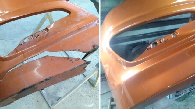 Ремонт и покраска бампера. Hyundai Solaris.