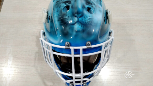 Аэрография на хоккейной маске