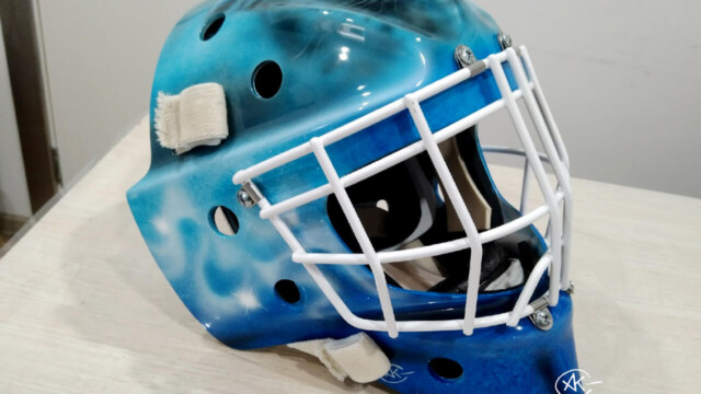 Аэрография на хоккейной маске